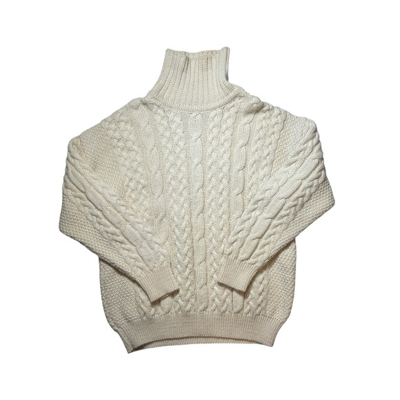 Quills Woollen Market Sweater 100% Wool Made In Ireland Size XL